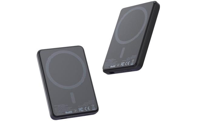 Mcdodo MC-395 15W Magnetic Wireless Power Bank 5000mAh Portable Charger External Phone Battery - Black